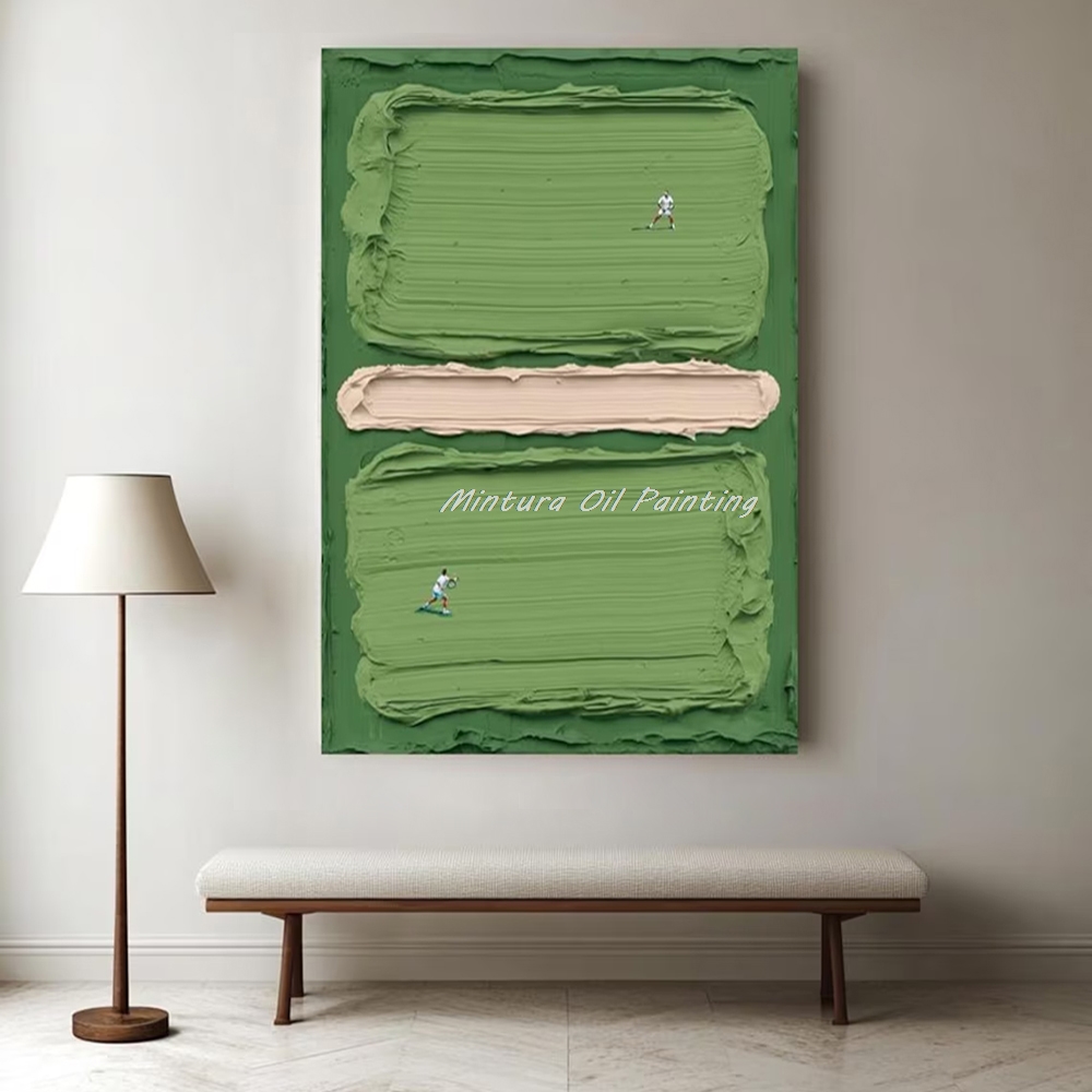 Badminton Quotes - Mintura, pintura al óleo sobre lienzo