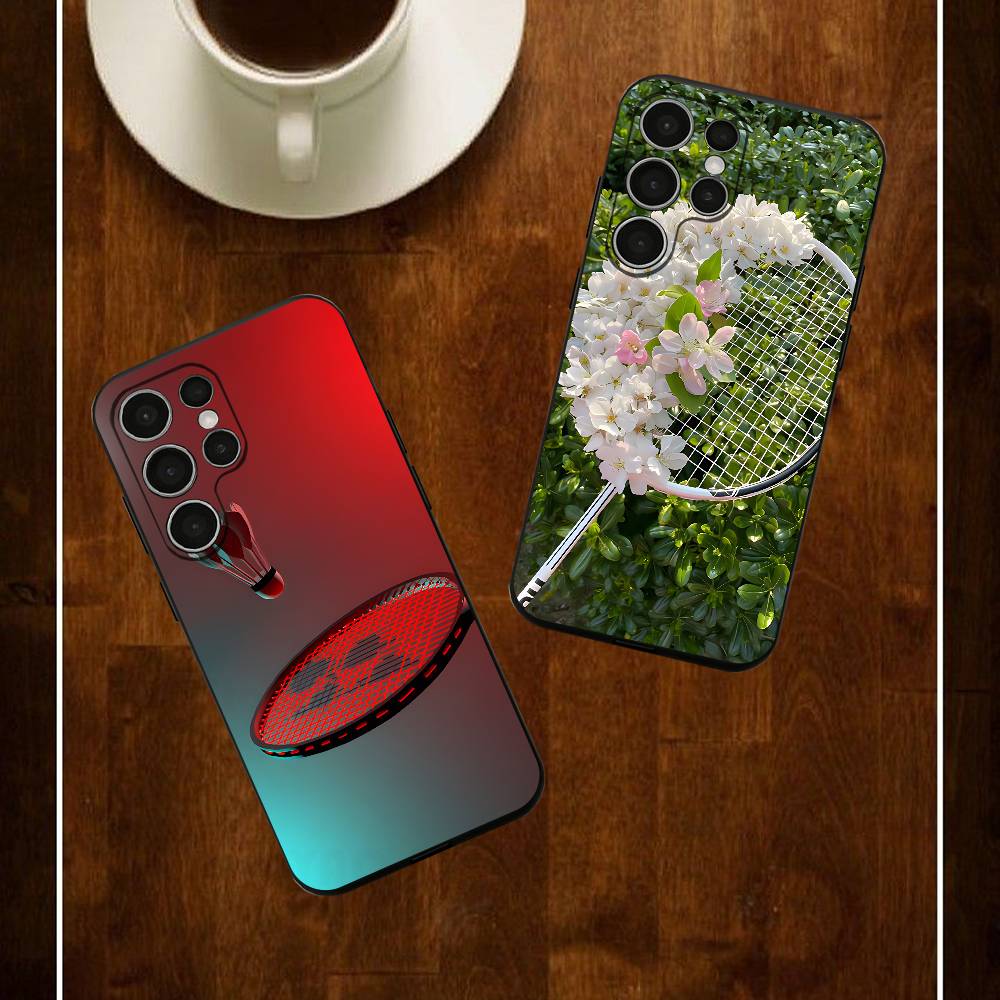 Badminton Quotes - Funda de Silicona Deportiva para Samsung