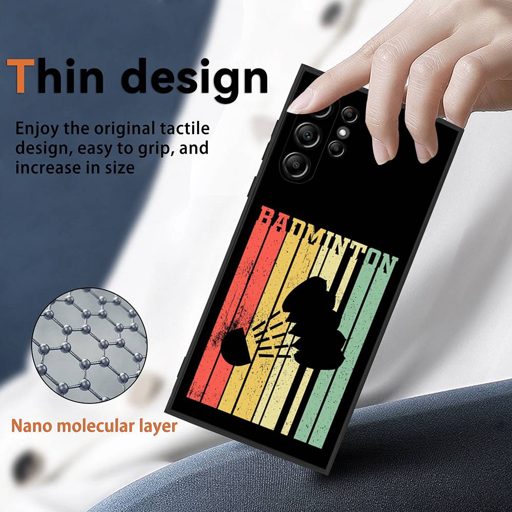 Funda de teléfono deportiva de - Badminton Quotes reseña y precio
