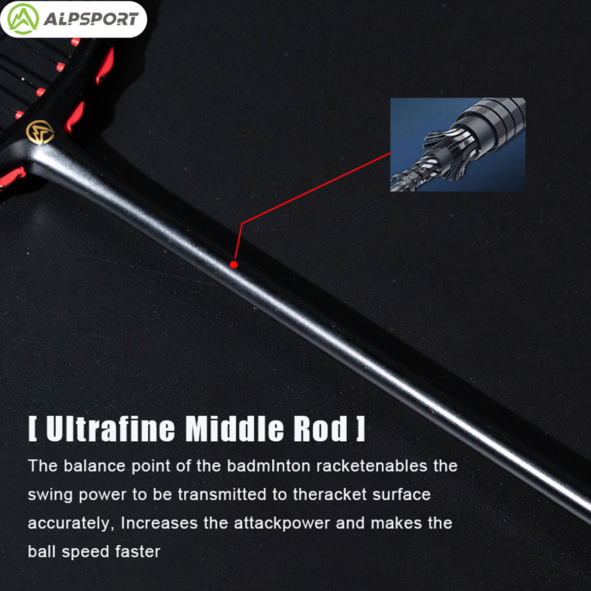 Alpsport MH-V5 5U 75g Ondulado - Li Ning Racket reseña y precio